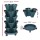 Greenfingers 5 Tier Stackable Garden Bed - Plastic Planters with Auto Drainage & Casters for Indoor/Outdoor Use