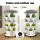 Greenfingers 5-Tier Stackable Garden Bed - 75cm Plastic Planter with Auto Drainage & Casters for Indoor/Outdoor Use