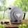 Green Fingers 10M Retractable Water Hose Reel with Auto Rewind, 9-Setting Spray Gun, UV-Resistant PVC, 180° Swivel Mount
