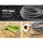 Green Fingers 30M Retractable Water Hose Reel with Auto Rewind, UV-Resistant PVC, Brass Spray Gun, and 180° Swivel Mount