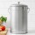 Gardeon 6L Stainless Steel Kitchen Compost Bin Countertop Caddy Ventilated Lid Odour Control Silver Matte
