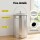 Gardeon 6L Stainless Steel Kitchen Compost Bin Countertop Caddy Ventilated Lid Odour Control Silver Matte