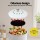 Gardeon 6L Kitchen Compost Bin White Ventilated Lid Countertop Metal Caddy Odour Control Durable Handle