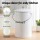 Gardeon 6L Kitchen Compost Bin White Ventilated Lid Countertop Metal Caddy Odour Control Durable Handle
