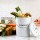 Gardeon 6L Kitchen Compost Bin White Ventilated Lid Countertop Metal Caddy Odour Control Durable Handle