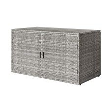 Gardeon Wicker Outdoor Storage Cabinet - UV-Resistant, 88 Gal Capacity, Steel Frame, 2-in-1 Design, 110.5x60x63 Gardeon Wicker Outdoor Storage Cabinet - UV-Resistant, 88 Gal Capacity, Steel Frame, 2-in-1 Design, 110.5x60x63