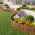 Green Fingers 10ft Flexible Metal Garden Edging Corrugated Cold-Rolled Steel Rust Lawn Border 300x25.4cm