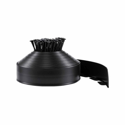 Green Fingers Flexible Garden Edging 10 x 2027cm Black Polypropylene with Nails for Lawn Borders and Paths