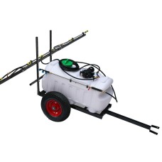 Giantz 100L Weed Sprayer Trailer with 3M Boom, 100PSI Pump, Handheld Nozzle, Foldable Design, Rustproof Frame, 4