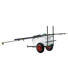 Giantz 100L Weed Sprayer Trailer with 5M Boom, 3 Spray Modes, 100psi Pump, Leak-Proof Tank & Handheld Nozzle