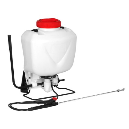 Giantz 15L Knapsack Backpack Garden Sprayer - 145psi Stainless Steel Lance, 4 Nozzle Heads, Anti-Spill Lid, Red/White