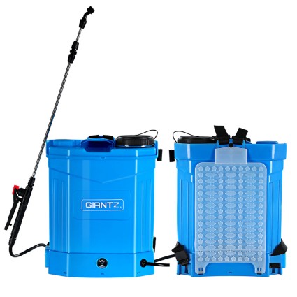 Giantz 16L Electric Weed Sprayer Backpack – Stainless Steel Lance, 4 Nozzles, 12V Battery, Garden & Farm Use