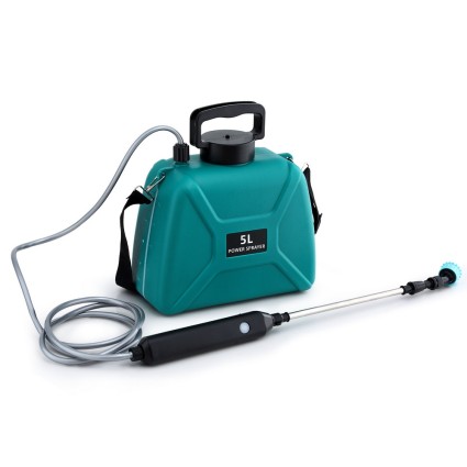 Giantz 5L USB Charging Electric Weed Sprayer – Lithium Battery, Adjustable Strap, Dual Nozzles, Ergonomic Design