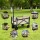 Gardeon Foldable Garden Cart: Steel Frame, Oxford Cloth, 360° Wheels - Perfect for Camping, Beach, Gardening & Shopping