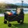 Gardeon Folding Garden Cart: Steel Frame, Oxford Cloth, 360° Wheels, Adjustable Handle, 32kg Capacity, 35x59x58cm, Black