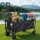Gardeon Folding Garden Cart: Black Steel Frame, Oxford Cloth, All-Terrain Wheels, 73x49x65.5cm - Perfect for Outdoors