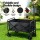 Gardeon Folding Garden Cart: Black Steel Frame, Oxford Cloth, All-Terrain Wheels, 73x49x65.5cm - Perfect for Outdoors