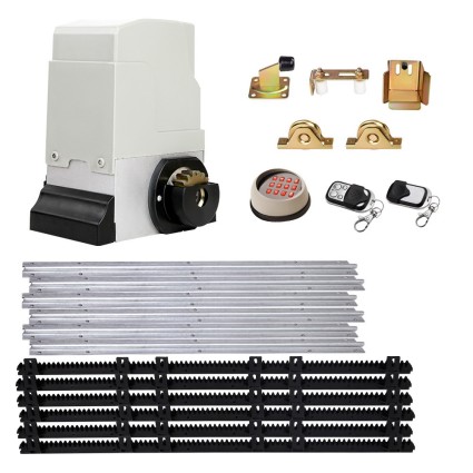 LockMaster Electric Sliding Gate Opener 1800KG 6M Rail with Keypad, Remote Controls, and Auto-Close Feature