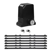 LockMaster Automatic Sliding Gate Opener Kit, 6M Rail, 1000KG Capacity, Rust-Resistant Steel Gear, Quiet Operation