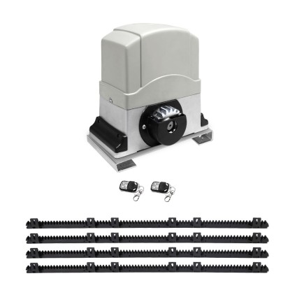 LockMaster 1200KG Electric Sliding Gate Opener, 4M Length, 450W Motor, Auto-Close, Safety Features, 3 Remotes