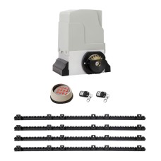 LockMaster 1800KG Automatic Sliding Gate Opener Kit – 550W Motor, Keypad, Remote, 4M Rail, Auto-Close, Emergency Key