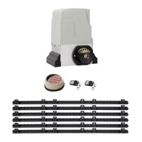 LockMaster Automatic Sliding Gate Opener Kit with 6M Rail, 1800KG Capacity, Wireless Keypad, 550W Motor, IP44 Protection