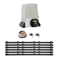 LockMaster Automatic Sliding Gate Opener Kit with 6M Rail, 1800KG Capacity, Wireless Keypad, 550W Motor, IP44 Protection