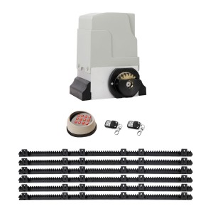 LockMaster Automatic Sliding Gate Opener Kit with 6M Rail, 1800KG Capacity, Wireless Keypad, 550W Motor, IP44 Protection