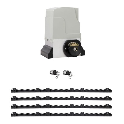 LockMaster Automatic Sliding Gate Opener Kit: 4M, 1800KG Capacity, 550W Motor, Remote Control, Auto-Close, Durable Build