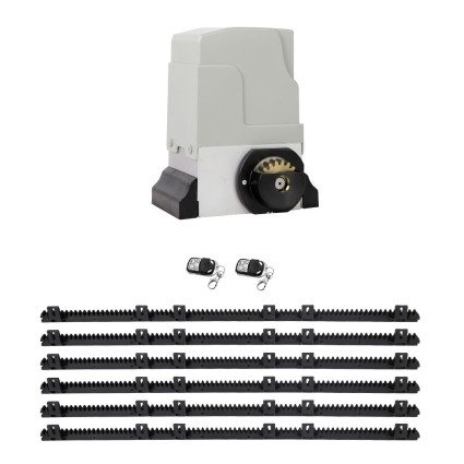 LockMaster Automatic Sliding Gate Opener Kit, 6M, 1800KG Capacity, 550W Motor, Smooth Operation, Easy Installation