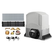 LockMaster 800KG Electric Sliding Gate Opener Kit - 6M, Auto-Close, Safety Reverse, 3 Remotes, Weather Resistant