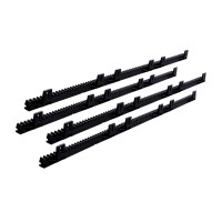 LockMaster Heavy Duty Sliding Gate Opener Rack Kit - 4x1M Nylon-Reinforced Steel Core, Ultra-Quiet, Black, Easy Install