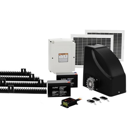 LockMaster 600KG Solar Sliding Gate Opener Kit – 6m Length, 20W Solar, Safety Features, 3 Remotes, Eco-Friendly