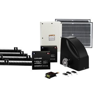LockMaster 40W Solar Sliding Gate Opener Kit, 600KG Capacity, 6M Length, Gentle Start/Stop, Auto-Close, 3 Remotes