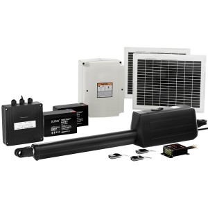 LockMaster Solar Gate Opener 20W: Automatic, Eco-Friendly, Handles 300KG & 5M, Includes 3 Remotes & Safety Features