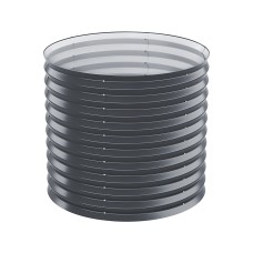 Greenfingers Galvanised Raised Garden Bed 80x68cm - Rustproof SGCC Steel, Durable, Safe Rounded Edges, 1-Year Warranty