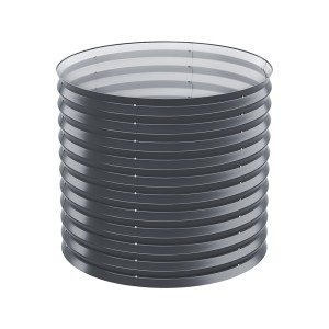 Greenfingers Galvanised Raised Garden Bed 80x68cm - Rustproof SGCC Steel, Durable, Safe Rounded Edges, 1-Year Warranty