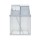 Green Fingers Aluminium Polycarbonate Greenhouse 1.3x1.9x2.0m Premium Garden Shed with Lockable Door & Gutter System