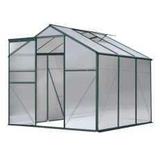 Green Fingers 1.9x1.9x1.83M Aluminium Greenhouse | UV-Resistant Polycarbonate | Durable, Spacious, Easy Assembly Green Fingers 1.9x1.9x1.83M Aluminium Greenhouse | UV-Resistant Polycarbonate | Durable, Spacious, Easy Assembly