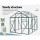 Green Fingers 1.9x1.9x1.83M Aluminium Greenhouse | UV-Resistant Polycarbonate | Durable, Spacious, Easy Assembly
