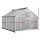 Greenfingers 3x2.5x1.95M Aluminium Polycarbonate Greenhouse with Twin-Wall Panels, Lockable Door, and Gutter System