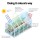 Greenfingers 6x2M Aluminium Greenhouse: Twin-Wall Polycarbonate, Double Doors, UV-Resistant, 39.43m³ Capacity