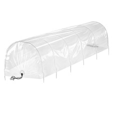 Green Fingers Mini Greenhouse Tunnel 300x45x30cm - Clear PVC & Steel Frame for Frost Protection & Healthy Plant Growth Green Fingers Mini Greenhouse Tunnel 300x45x30cm - Clear PVC & Steel Frame for Frost Protection & Healthy Plant Growth