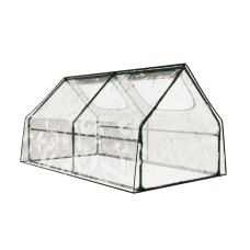 Green Fingers 1.8x0.9M Mini Greenhouse Raised Garden Bed with PVC Cover, Weatherproof, Easy Setup, 1-Year Warranty Green Fingers 1.8x0.9M Mini Greenhouse Raised Garden Bed with PVC Cover, Weatherproof, Easy Setup, 1-Year Warranty