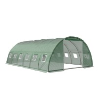Greenfingers 6x4x2M Walk-in Greenhouse Tunnel | Durable PVC, Steel Frame | All-Weather, Pest-Proof Garden Dome
