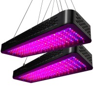 Greenfingers 2X 2000W Full Spectrum LED Grow Lights for Indoor Plants, All Stages, High PAR, Energy Efficient