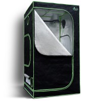 Greenfingers 100x100x200CM Hydroponics Grow Tent Kit - Durable Steel Frame, 600D Oxford Cloth, Easy Assembly