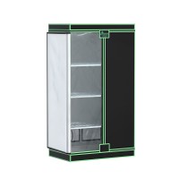 Greenfingers Hydroponics Grow Tent 100x60x180cm, 4-Tier Mylar, Steel Frame, Transparent Door, for Indoor Plant Growth