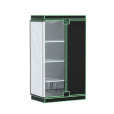 Greenfingers Hydroponics Grow Tent 100x60x180cm, 4-Tier Mylar, Steel Frame, Transparent Door, for Indoor Plant Growth