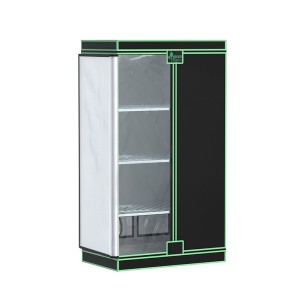 Greenfingers Hydroponics Grow Tent 100x60x180cm, 4-Tier Mylar, Steel Frame, Transparent Door, for Indoor Plant Growth